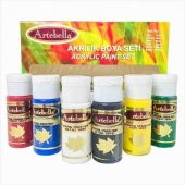 ARTEBELLA AKRİLİK BOYA SETİ 30 CC 6 RENK - 1
