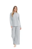 U.S. Polo Assn. Kadın Yumoş Kumaş Yuvarlak Yaka Pijama Takımı - 9