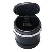 Siyah Renk Araç İçi Küllük Kapaklı ve Mavi Işıklı - 3