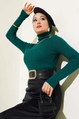 Fitilli Balıkçı Yaka Triko Kazak Nefti - 1