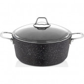 Falez Black Line 28 cm Derin Granit Tencere - 1