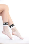 Daymod Love File Soket Çorap 10 Beyaz thumbnail 2