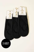 Bayan 3lü Yoga Pilates Çorap Siyah thumbnail 1