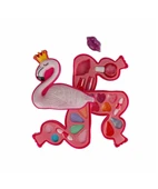 Pretty Pinky Flamingo Şekilli 3 Katlı Makyaj Güzellik Seti thumbnail 3