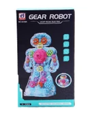 KZL Sesli Ve Işıklı 360 Derece Dönen Oyuncak Robot 6038A thumbnail 1