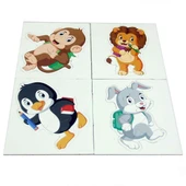 Laço Kids Baby Bebek Puzzle Hayvanlar Seti 4'lü LC7225 thumbnail 2