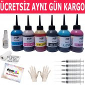 HP Photosmart C6180 UYUMLU 6X100ML DURUINK VIVERA MÜREKKEP SETİ 6 RENK - 1
