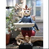 Tepsili Kedi, Sunum Yapan Kedi Biblo, Sunumluk, Şekerlik - 1