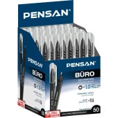 Pensan Tükenmez Kalem Büro 1.0 MM Siyah 50 Lİ 2270 thumbnail 1