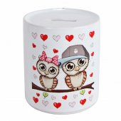Baykuş Yastık Best Friends Baykuş Kumbara ve Küllük Sevgiliye Hediye Seti - 2