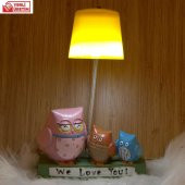 Best Frends Baykuşlar Hediye Seti Baykuş Kupa Aile Baykuş Işıklı Biblo - 3