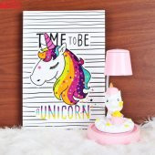 Unicorn Günlük Hatıra Defteri Sevimli Unicorn Işıklı Masa Gece Lambası Biblo Hediye Seti - 1