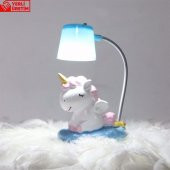 Unicorn Ahşap Doğal Kutulu Kupa Unicorn Işıklı Biblo Hatıra Defteri Hediye Seti - 2