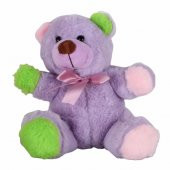 Sevimli Lila Ayıcık 25 Cm Peluş Oyuncak Seni Seviyorum Kupa Sevgiliye Hediye Seti - 3