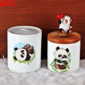 Sevimli Afacan Panda Biblo Kalemlik Panda Kumbara Hediye Seti - 1