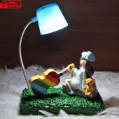 Keman Çalan Aşık Kız Işıklı Biblo Gece Masa Lambası Seni Seviyorum Kupa Sevgiliye Hediye Seti - 2