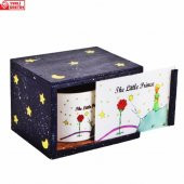 Küçük Prens Ahşap Doğal Kutulu Kupa Pleksi Kapak Küçük Prens Kalemlik Hediye Seti - 2