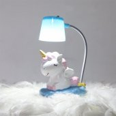 Unicorn Günlük Hatıra Defteri Sevimli Ponçik Unicorn Masa Gece Lambası Biblo Hediye Seti - 2