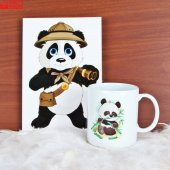 Panda Günlük Hatıra Defteri Afacan Panda Kupa Hediye Seti - 1