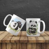 Panda Günlük Hatıra Defteri Panda Biblolu Kalemlik Afacan Panda Kupa Hediye Seti - 3