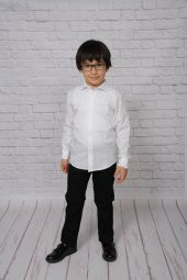 KETEN ÇOCUK UZUNKOL GÖMLEK - 2