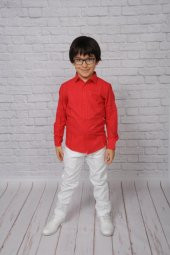 KETEN ÇOCUK UZUNKOL GÖMLEK - 3