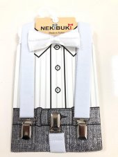 Pantolon askısı ve papyon takım - 1