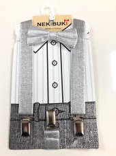 Pantolon askısı ve papyon takım - 2