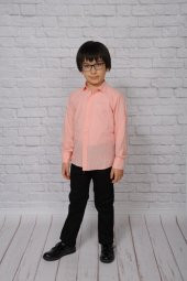 KETEN ÇOCUK UZUNKOL GÖMLEK - 5