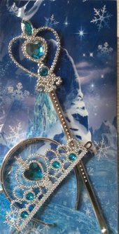 Elsa frozen Taç ve Asa takım ikili Aksesuar - 1