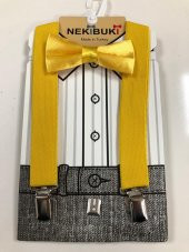 Pantolon askısı ve papyon takım - 5