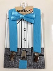 Pantolon askısı ve papyon takım - 8