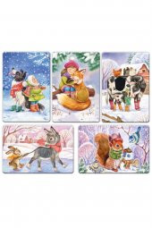 Dokun Hisset Kış 18 Kart Çocuk Eğitici Kitap Kart - 3