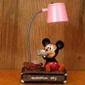 Mickey Mouse Pembe Masa Gece Lambası Işıklı Biblo - 3