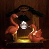 Flamingoların Aşkı Gece Lambası Işıklı Biblo Flamingo B4 - 2