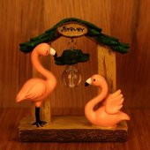 Flamingoların Aşkı Gece Lambası Işıklı Biblo Flamingo B4 - 3