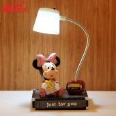 Minnie Mouse Beyaz  Masa Gece Lambası Işıklı Biblo - 2