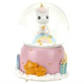 Yavru Unicorn B Su Küresi Büyük Boy Kurmalı Unicorn Kar Küresi - 1