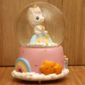 Yavru Unicorn B Su Küresi Büyük Boy Kurmalı Unicorn Kar Küresi - 2