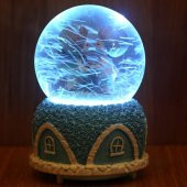 İlk Buluşma Romantik Otomatik Kar Püskürten Su Küresi Büyük Boy Kar Küresi - 2