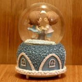 İlk Buluşma Romantik Otomatik Kar Püskürten Su Küresi Büyük Boy Kar Küresi - 3