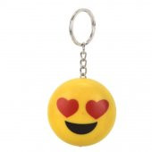 Emoji Işıklı Sesli Anahtarlık - 1