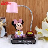 Minnie Mouse Pembe  Masa Gece Lambası Işıklı Biblo - 3