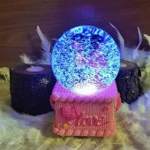 Mutlu Aşıklar Su Küresi Büyük Boy Motorlu Işıklı Kar Küresi - 2