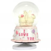 Mutlu Aşıklar Orta Boy Dönen Gövdeli Kurmalı Kar Küresi - 1