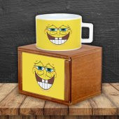 Sünger Bob Ahşap Doğal Kutulu Kupa - 1