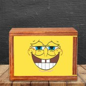Sünger Bob Ahşap Doğal Kutulu Kupa - 3