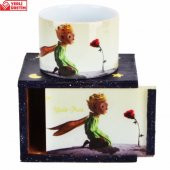 Küçük Prens Ahşap Kutulu Kupa 3D - 1
