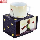 Küçük Prens Ahşap Kutulu Kupa 3D - 2