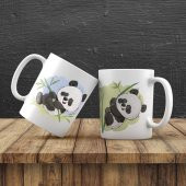 Kişiye Özel Sevimli Panda Kupa - 1